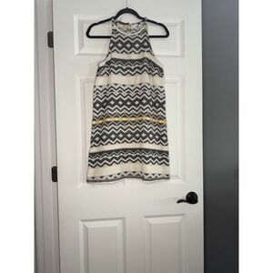 Jack Sleeveless Southwest Aztec Print Halter Neck Tank Top Size Small